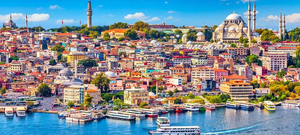 paisaje del mar de estambul